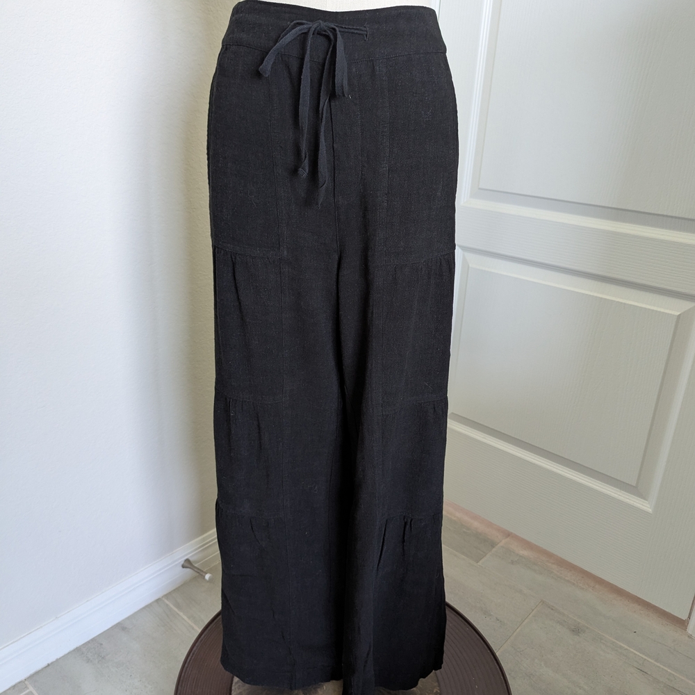 Soft Surroundings Black Wide Leg Pants